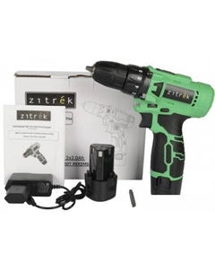 Дрель-шуруповерт Green 12-Li Plus 083-1114 (с 2-мя АКБ) Zitrek