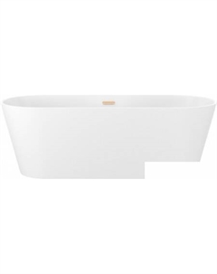 Shell 150x73 28170204R (отдельностоящая ванна белый глянец, экран, ножки, сифон-автомат золото) Wellsee