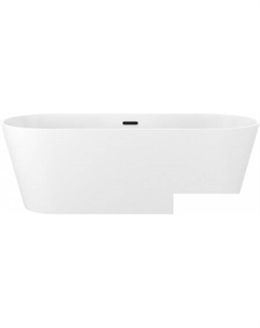 Ванна Shell 180x80 28170403R (отдельностоящая ванна белый глянец, экран, ножки, сифон-автомат матовый черный) Wellsee