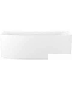 Ground Breaking 170x80 28770102R (пристенная ванна белый глянец, экран, ножки, сифон-автомат глянцевый белый) Wellsee