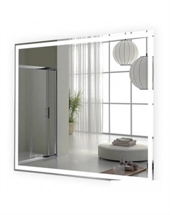 Зеркало Greta 100x60 greta-100x60spcl (с подогревом, подсветкой, сенсором на прикосновение и часами) Пекам