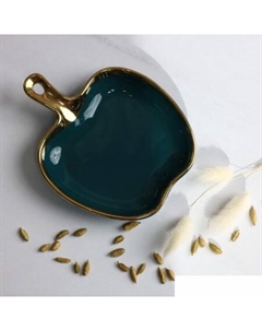 Блюдо Moonshine 18 (темно-зеленый/золото) Akshome