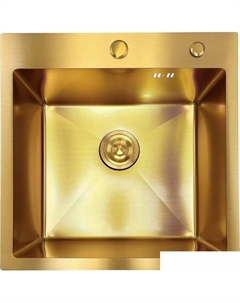 Кухонная мойка A5050GL-D1 (золото декор) Asteria