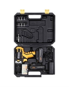 Дрель-шуруповерт DKCD20FU-Li SET 63 063-4103 (с 2-мя АКБ, кейс, набор оснастки) Deko