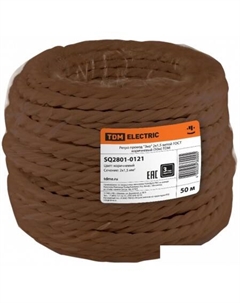 Кабель силовой SQ2801-0111 2х1,5 (витой коричневый) Tdm electric