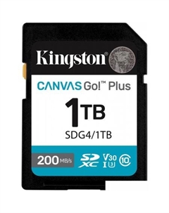 Карта памяти Canvas Go! Plus SDXC 1TB SDG4/1TB Kingston