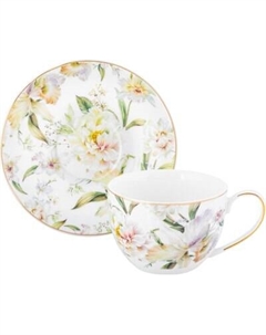 Чашка с блюдцем Elan Gallery Корнелия / 730848 Elan gallery