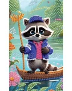 Набор алмазной вышивки On Time Енот / 45235 On time