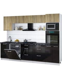 Кухонный гарнитур Интерлиния Мила Gloss 2.9-ПМ1