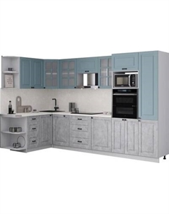 Кухонный гарнитур Интерлиния Мила Деко 1.68x3.2 LV