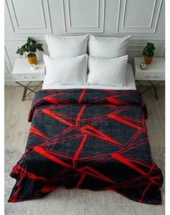 Плед PAVLine Разлом черно-красный 220x240 Pavline