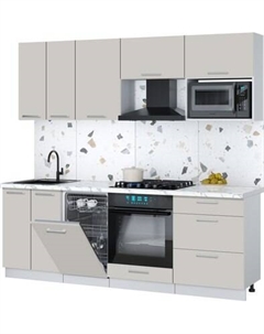 Кухонный гарнитур Интерлиния Мила Gloss 2.25-ПМ4