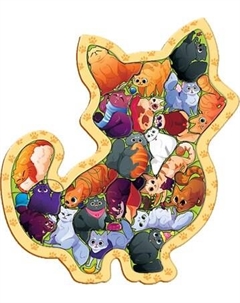 Развивающая игра Puzzle Time Пазл. Забавные котики / 10757224 Puzzle time