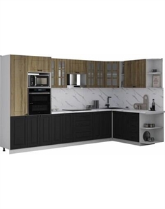 Кухонный гарнитур Интерлиния Мила Деко 1.88x3.4 PR