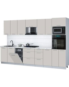 Кухонный гарнитур Интерлиния Мила Gloss 3.25-ПМ3