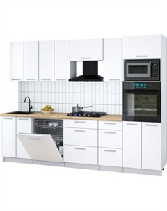 Кухонный гарнитур Интерлиния Мила Gloss 2.8-ПМ1