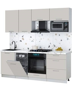Кухонный гарнитур Интерлиния Мила Gloss 2.15-ПМ4