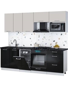 Кухонный гарнитур Интерлиния Мила Gloss 2.45-ПМ4