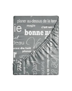 Простыня Ночь нежна Письма на резинке 140x200x20 / 7420-1