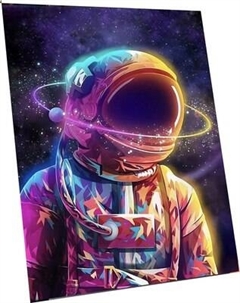 Картина по номерам Флюид Космонавт арт 40x50 / SHR0537