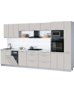 Кухонный гарнитур Интерлиния Мила Gloss 3.6-ПМ3