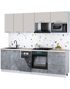 Кухонный гарнитур Интерлиния Мила Gloss 2.45-ПМ4