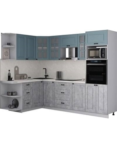 Кухонный гарнитур Интерлиния Мила Деко 1.68x2.6 LV