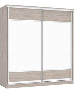 Шкаф-купе Кортекс-мебель Сенатор ШК12 Геометрия ДСП с зеркалом