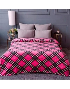 Плед PAVLine FREEDom Клетка Black Pink 150x200 Pavline