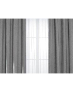 Комплект штор КронасМАрт Канвас 300x270 + Гардина Вуаль 300х270 Кронасмарт