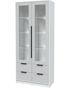 Шкаф с витриной Интерлиния Концепт КТ-ШВ2 с подсветкой