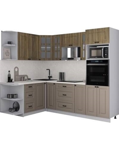 Кухонный гарнитур Интерлиния Мила Деко 1.68x2.4 LV