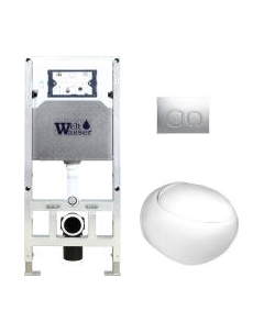 Унитаз подвесной с инсталляцией WeltWasser Amberg 506 ST+Jeckenbach 004 GL-WT+ Amberg RD-CR Weltwasser