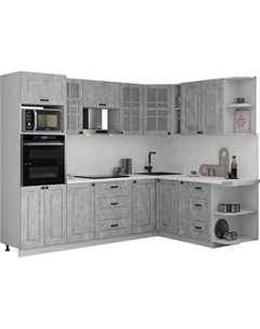 Кухонный гарнитур Интерлиния Мила Деко 1.88x2.6 PR