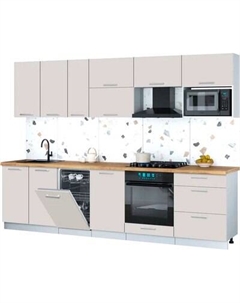 Кухонный гарнитур Интерлиния Мила Gloss 2.9-ПМ4