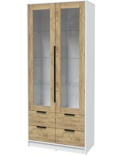 Шкаф с витриной Интерлиния Концепт КТ-ШВ2