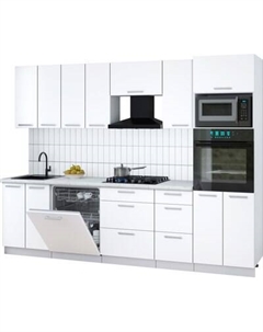 Кухонный гарнитур Интерлиния Мила Gloss 2.8-ПМ1