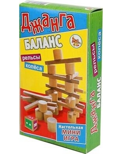 Настольная игра Задира Плюс Падающая башня Баланс / 3809534 Задира плюс