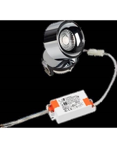 Точечный светильник Arlight SP-PLURIO-BUILT-R77-9W Warm3000 BK-CHR 36deg / 037999