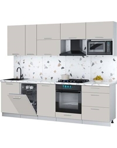 Кухонный гарнитур Интерлиния Мила Gloss 2.6-ПМ4