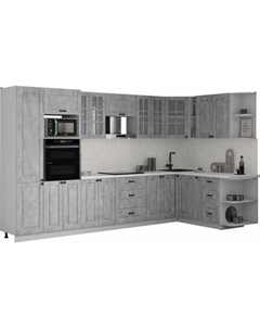 Кухонный гарнитур Интерлиния Мила Деко 1.88x3.4 PR