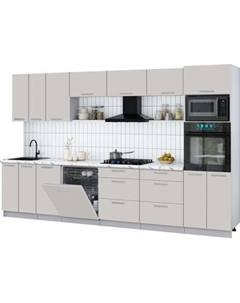 Кухонный гарнитур Интерлиния Мила Gloss 3.4-ПМ1-2
