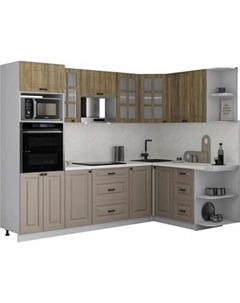 Кухонный гарнитур Интерлиния Мила Деко 1.68x2.6 PR