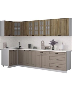 Кухонный гарнитур Интерлиния Мила Деко 1.2x3.0