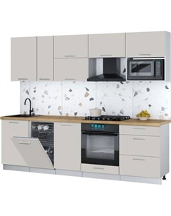 Кухонный гарнитур Интерлиния Мила Gloss 2.6-ПМ4