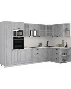 Кухонный гарнитур Интерлиния Мила Деко 1.88x3.2 PR