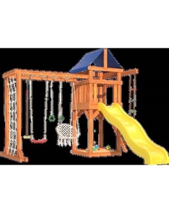 Игровой комплекс National Tree Company Fun Land с мод. сетка-рукоход, подв. креслом и качелями / ДКПМ-8 National tree company