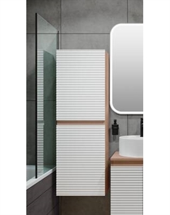 Шкаф-пенал для ванной Runo Соренто 40 / Тренто 40 горизонталь