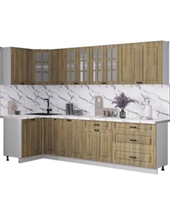 Кухонный гарнитур Интерлиния Мила Деко 1.2x2.9