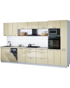 Кухонный гарнитур Интерлиния Мила Gloss 3.6-ПМ3